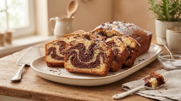 طرز تهیه کیک ماربل دو رنگ